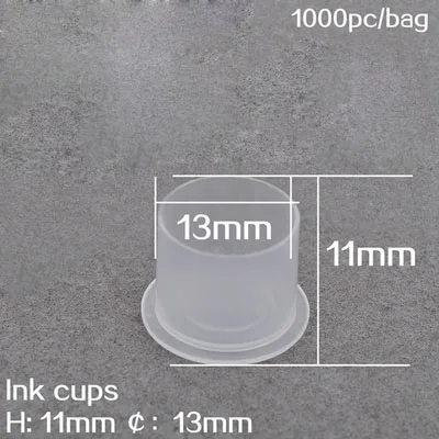 

1000pcs Tattoos Color Colorant Mug Mini Small White Plastic Tattoo Cups For Tatoo Ink Tattooing Embroidery Accesories Supplies