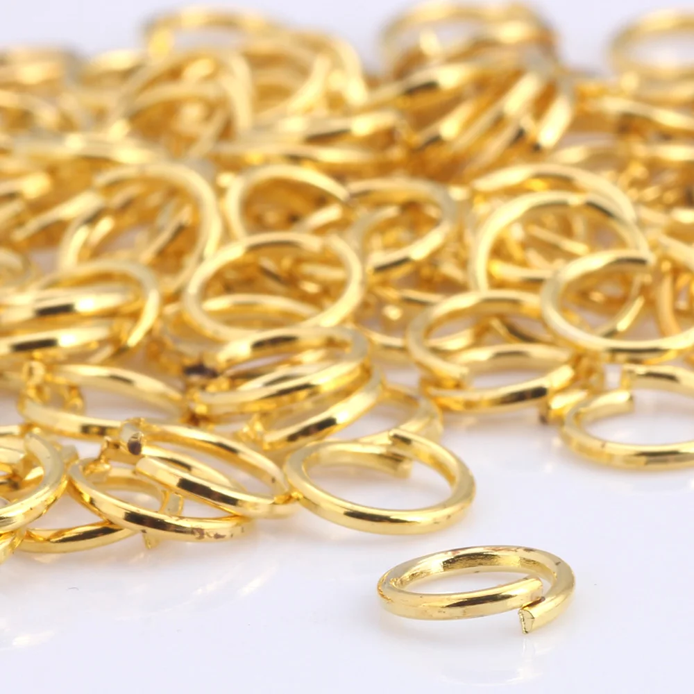 200 Gold Jump Rings for Jewelry Making, O Rings, Gold Plated Jumprings for  Chain Mail Jewelry or Chainmaille Connectors 18 Gauge AWG 6mm 