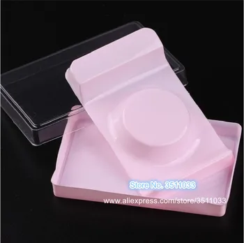 

100pcs/lot DIY Empty Eyelashes Packing Box False Eyelashes Blister Package Cosmetic Beauty Tool 1 Pair Pink Eyelash Container