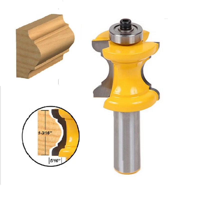 

1PC1/2*1-3/16Stile Finger Joint Glue Router Bit Cone Tenon Woodwork Cutter Power Tools Concave nose knife Concave nose line knif