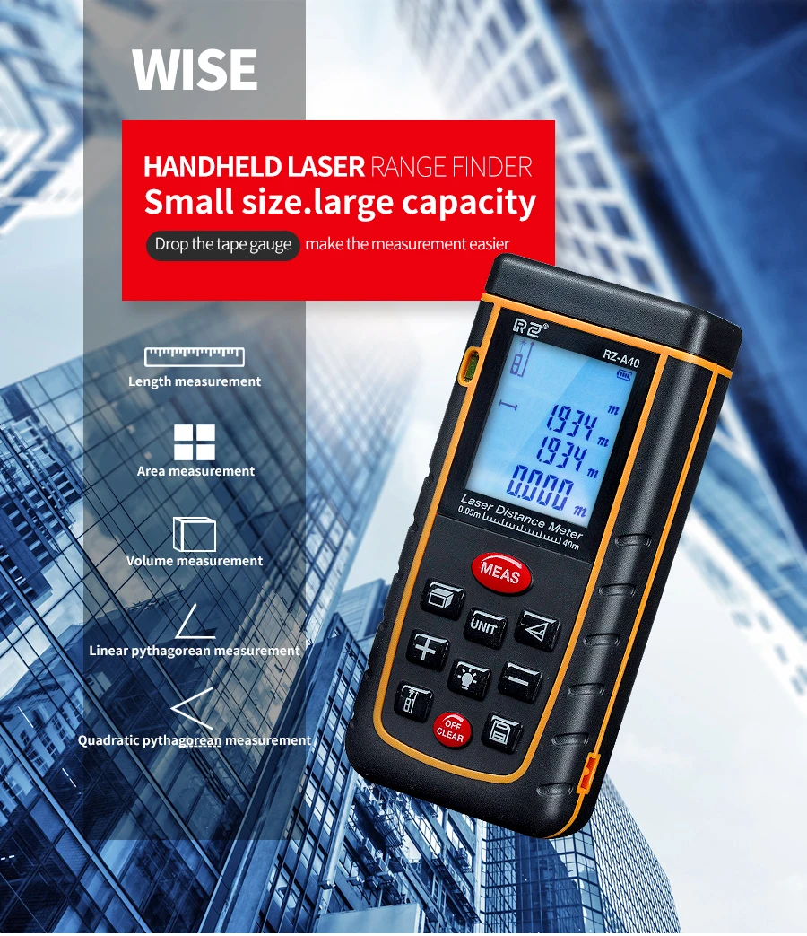 Laser distance meter RZ-A40 (1)