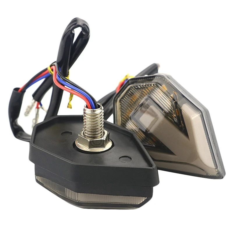 12V Motorcycle Arrow-Shape Led Flashing Turn Signal Lights Motorbike Indicators Blinker Lamp Universal For Honda Kawasaki Bm