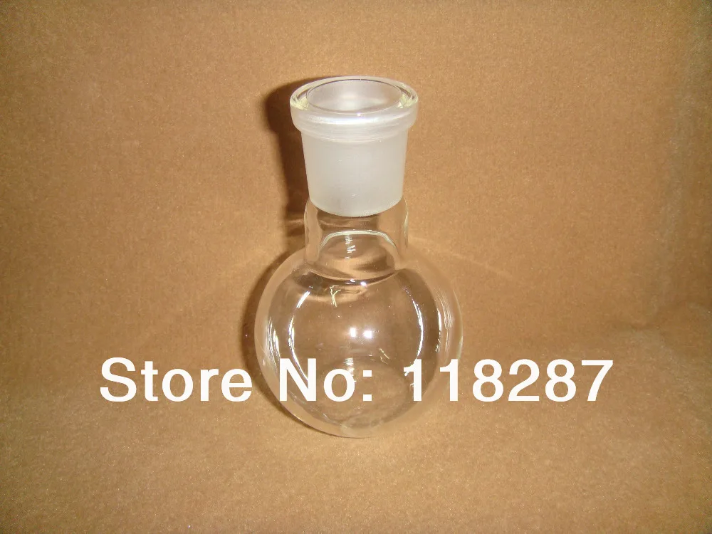 BulK Round Bottom, Boiling Flasks, Borosilicate Glass, Ground Joints,  100mL, case/24