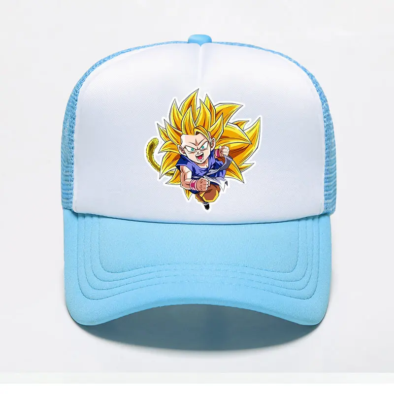 Женская мужская бейсбольная кепка с принтом аниме Dragon Ball Goku летняя кепка из воздухопроницаемой сетки Спортивная уличная Кепка - Цвет: color 18