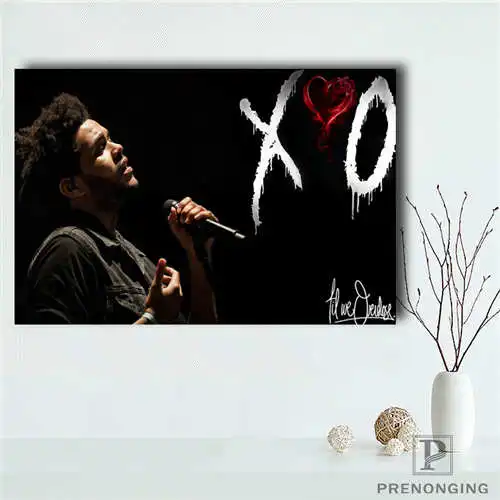 

Custom The Weeknd (2)@ Printing Posters Cloth Fabric Wall Art Pictures For Living Room Decor#18-12-05-1-139