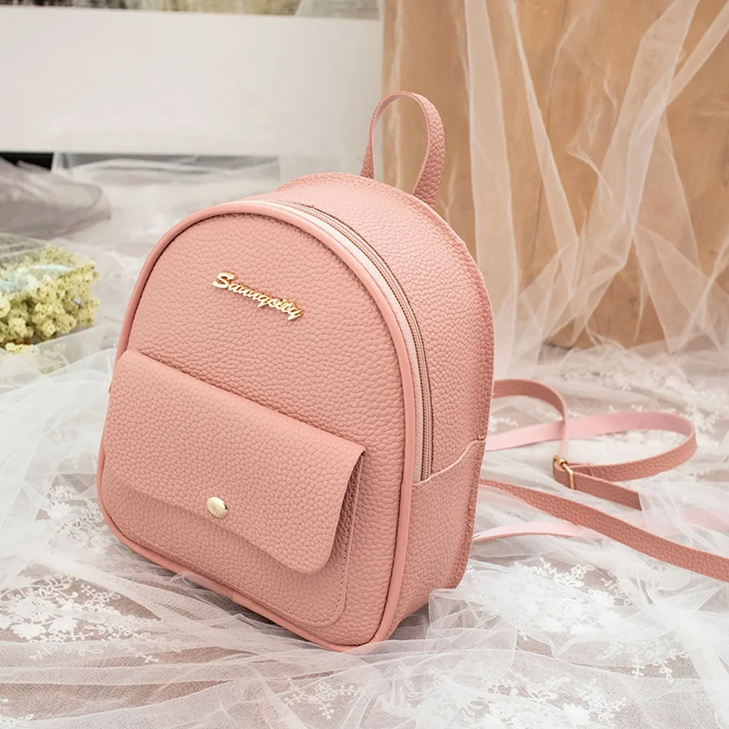 Дизайнерский рюкзак для женщин, мини Мягкий сенсорный многофункциональный маленький рюкзак для женщин, женская сумка на плечо, школьный рюкзак для девочек# P