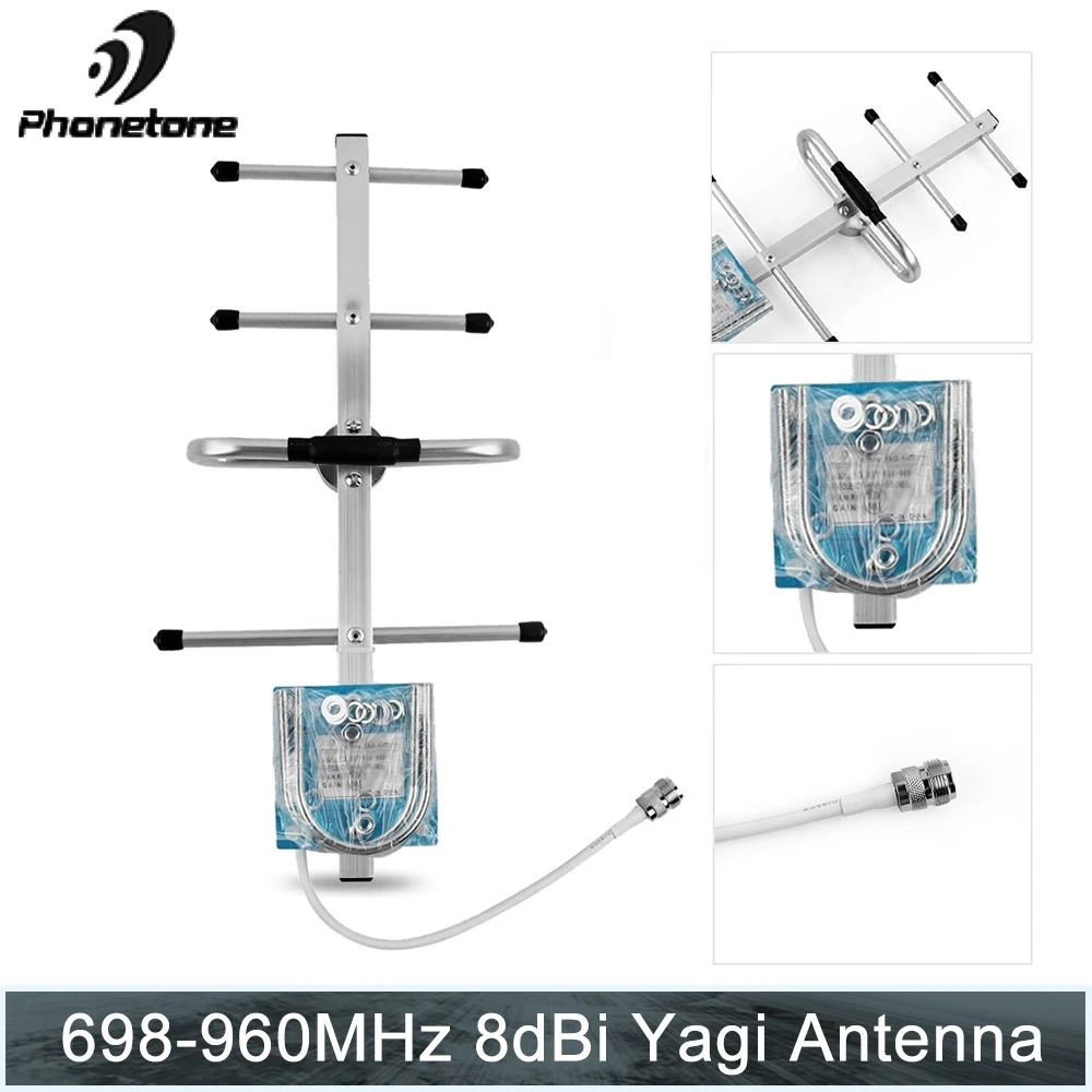 Усилитель сотового сигнала 700/800/850/900 МГц 2G GSM репитер 8dBi Gain наружная направленная