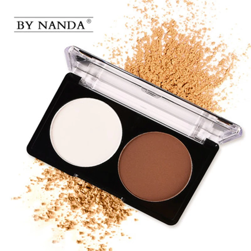 

by nanda Brand Professional Face Makeup Bronzer And Highlighter Powder Palette Concealer Repair Capacity Powder Contour Palette