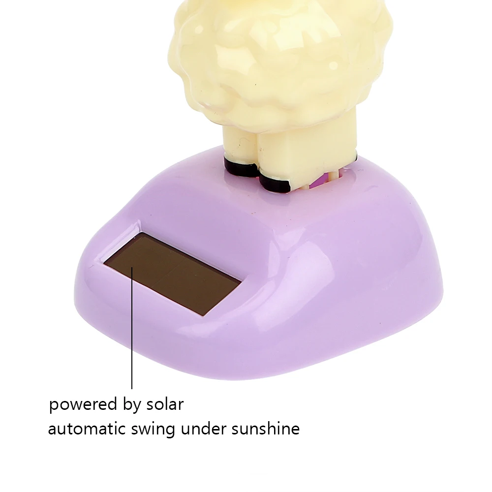 FORAUTO Автомобильные украшения качающаяся игрушка на солнечных батареях украшения для приборной панели автомобиля декомпрессия альпака кукла авто аксессуары
