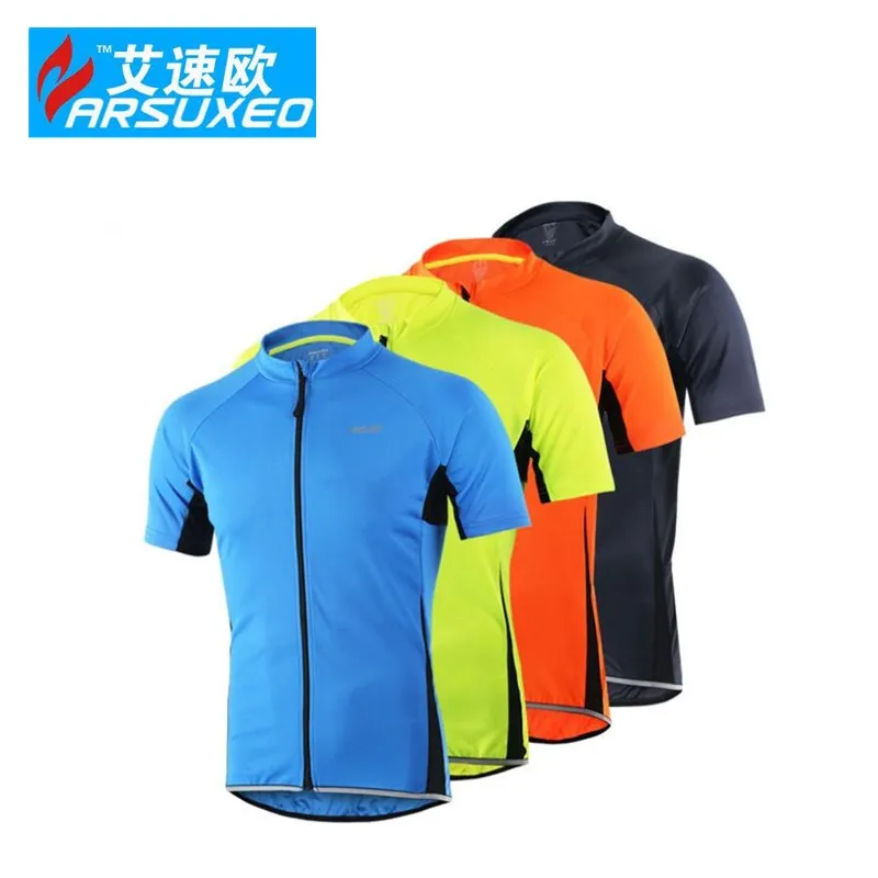 

ARSUXEO Cycling Jersey Reflective Bike Bicycle ropa ciclismo hombre T shirt Short Sleeves MTB Clothing Shirts Wear Bike Jersey