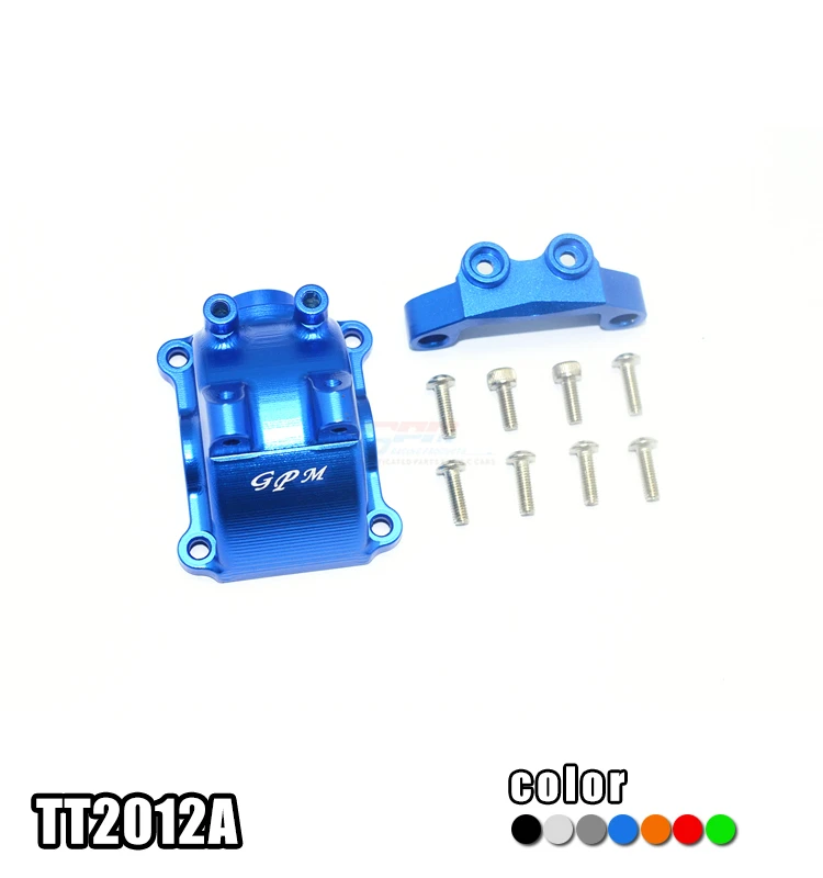 

GPM FOR 1/10 SCALE TAMIYA TT-02 TT-02T FRONT/REAR ALLOY GEAR CASE + Upper ARM BULK - SET TT2012A