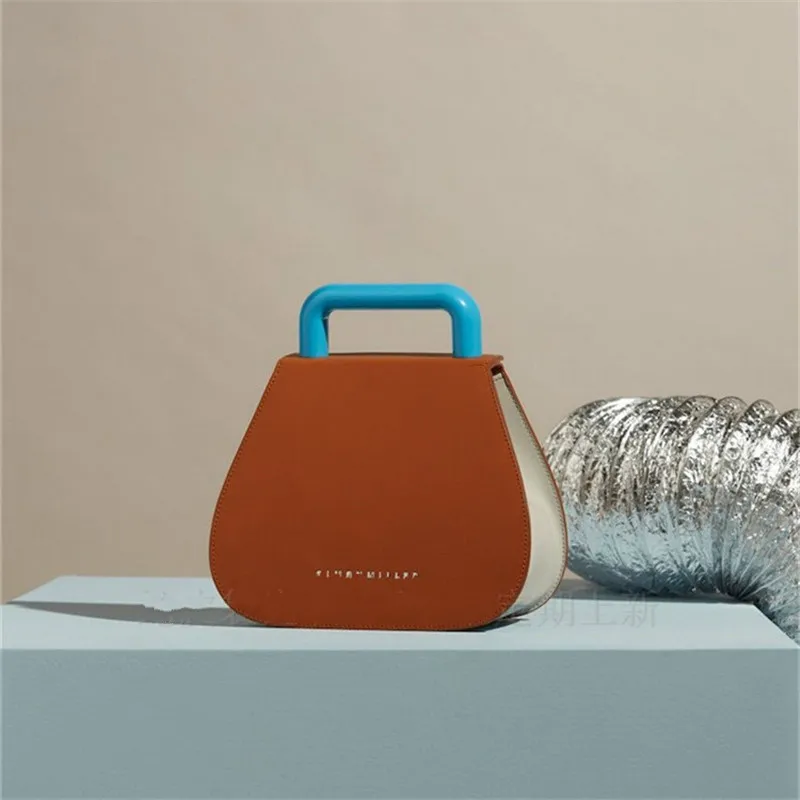 [BXX] Роскошные брендовые сумки на одно плечо, женские акриловые сумки, сумки-мессенджеры, сумки через плечо, Bolsa Feminina HG390 - Цвет: Brown and gray