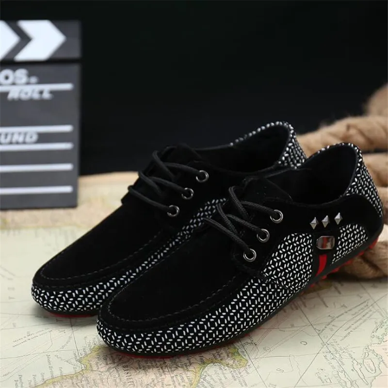 

AGUTZM New men shoes Spring fashion Men Flats Light Breathable Shallow mouth Casual Shoes Loafers Large size Sneakers 39-46 Y226