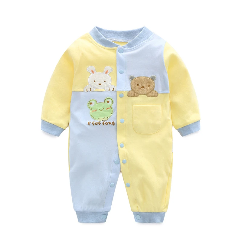

2018 Baby Rompers Cotton Newborn Baby Boys Girls Clothes Infant Roupa Baby Costume Long Sleeve Baby Clothing Set Jumpsuits