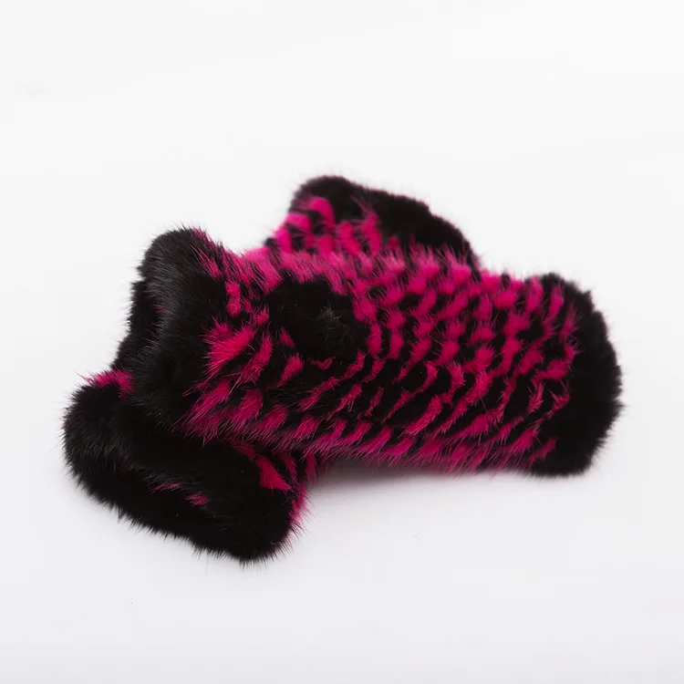 Luxury good quality Winter mink fur gloves for women Knitted Mink Fur Fingerless Genuine Gloves 2017 New Wome (10)