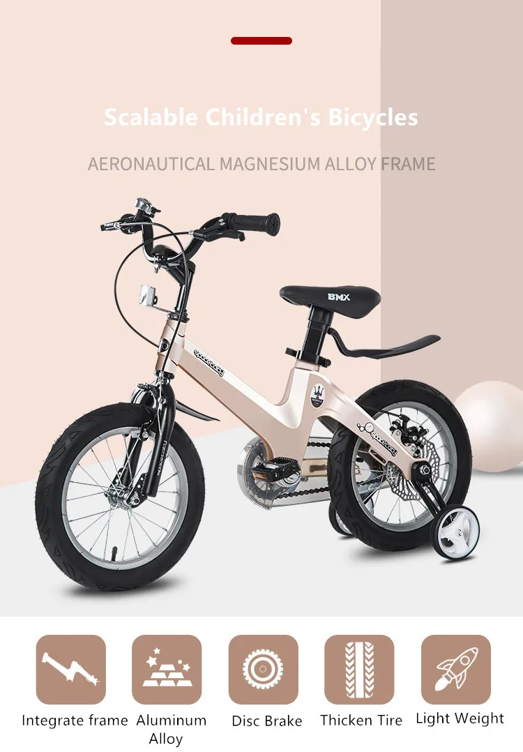 Perfect New Brand Children Bicycle Aluminum Alloy Frame 12/14/16 inch Wheel 2/3/4/5/6/7/8 Years old Boy/Girl Baby Sports Bike 0