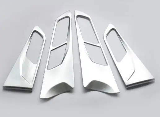

car auto cover styling For PEUGEOT 308 2014 2015 2016 ABS matt silver interior door cup bowl cap accessories trim