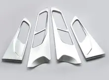 car auto cover styling For PEUGEOT 308 2014 2015 2016 ABS matt silver interior door cup bowl cap accessories trim