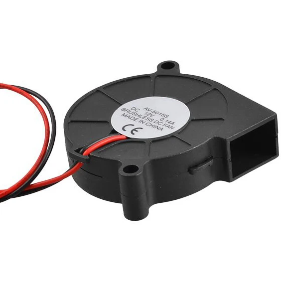 Black Brushless DC Cooling Blower Fan 5015S 12V 0.14A 50mm x 15mm - Цвет: Black