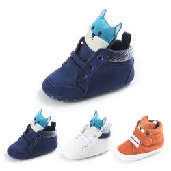 Новинка; стильная детская обувь для младенцев; весенне-осенняя теплая обувь с мягкой подошвой для маленьких мальчиков