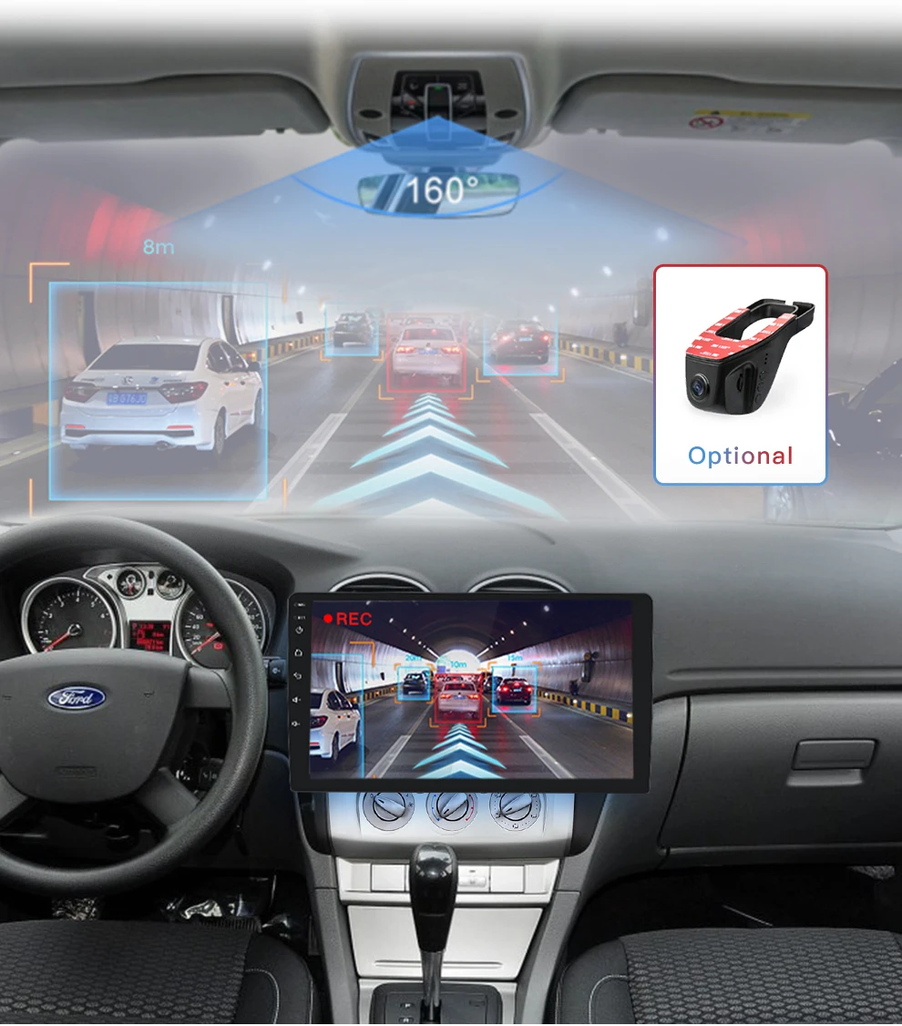 2din Android 9 Автомагнитола для Ford 2005-2011 9 дюймов 3g gps навигация Bluetooth FM AM RDS DSP мультимедийный плеер Ford Авторадио