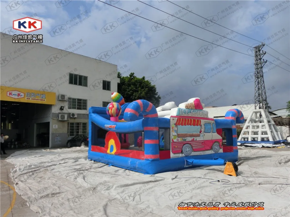Ice-cream inflatable bouncer for children/ high quality colorful inflatable bouncer for sales