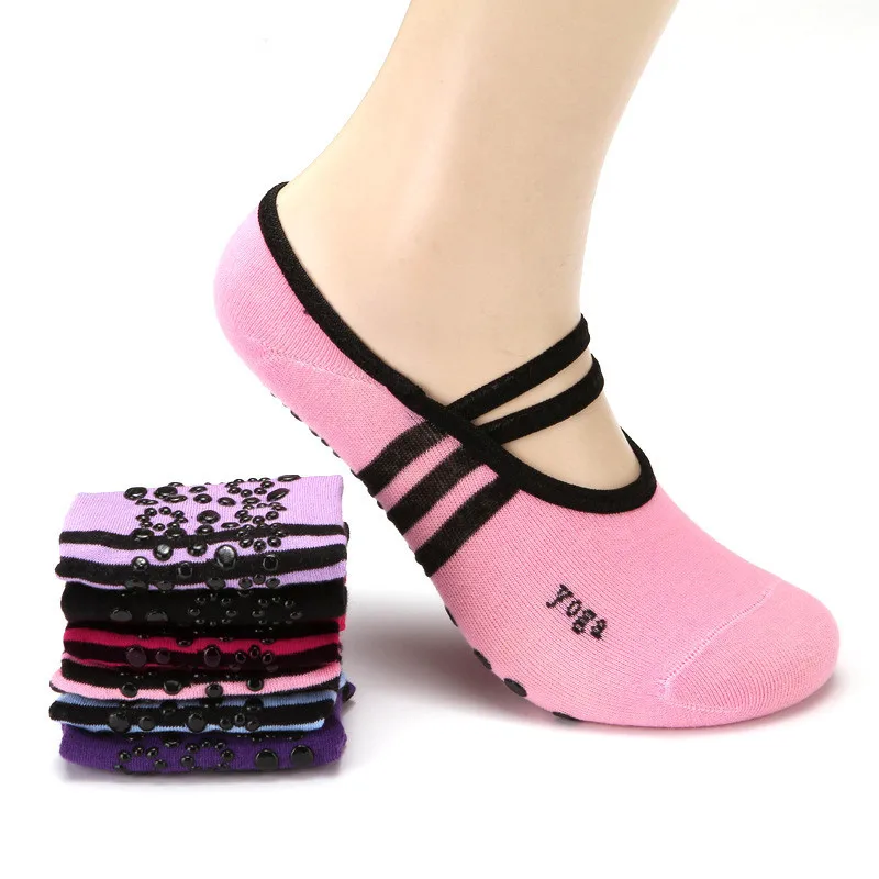 Women Anti Slip Cotton Yoga Socks Ladies Sport Pilates Socks Ballet Socks Dance Socks Drop Shipping