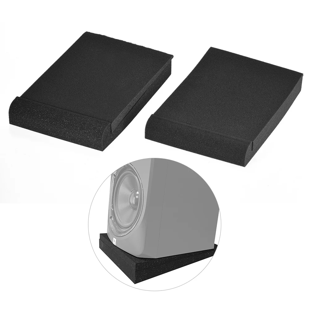 

2 Pack Studio Monitor Speaker Isolation Acoustic Foam Pads Max. 9.6" * 7.7" Usable Area