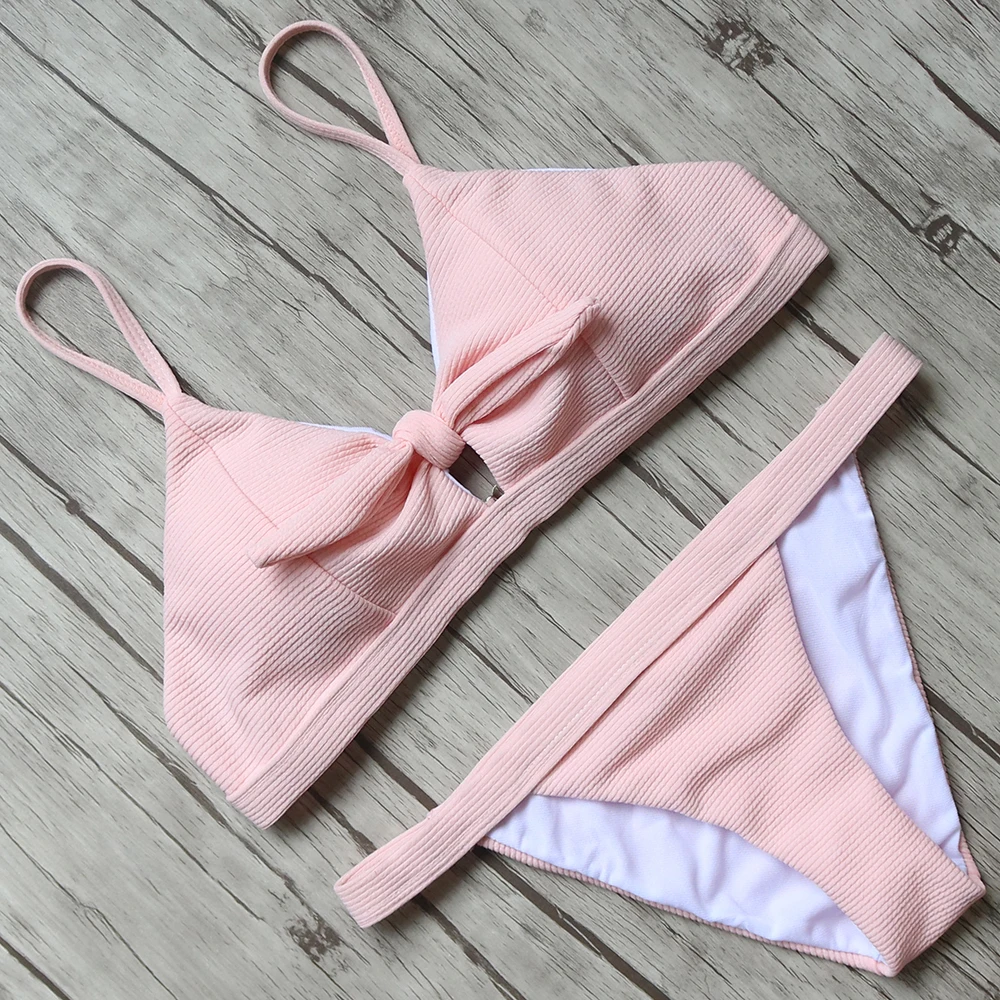 

Sexy Women Bandage Bikini Set Thong Female Push Up Swimsuit 2017 Swimwear Women Low Waist Brazilian Bikini Beach Bathing Suit