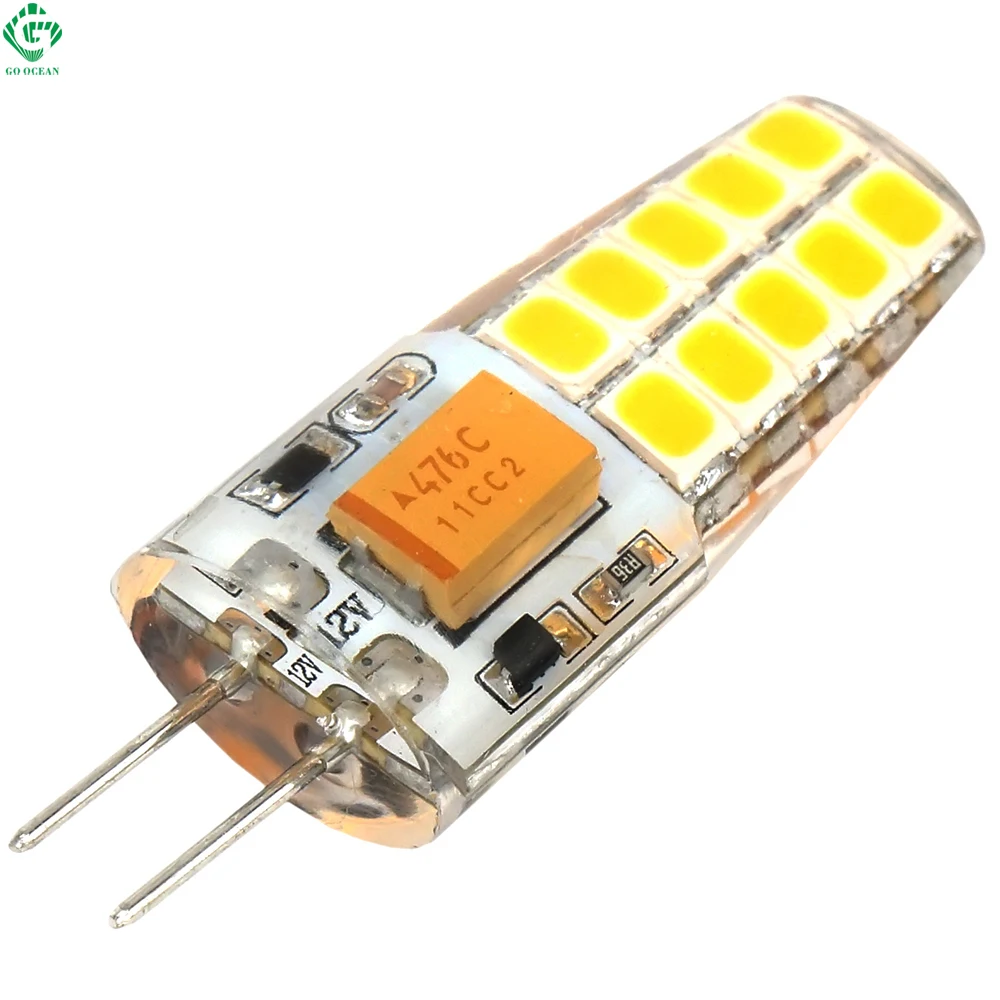 G4 светодиодная лампа 2w 4W легких AC постоянного напряжения 12в 2835smd кукуруза люстру