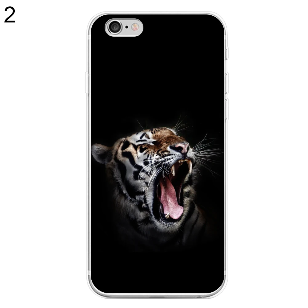 Модные Тигр Волк животные задняя крышка для iPhone 5 6 7|case for iphone|case iphone 5case fashion |