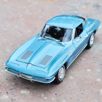Chevrolet Corvette 1963 1 24 zaawansowany model samochodu stopu diecast metal model pojazdy z zabawkami model kolekcjonerski darmowa wysyłka tanie i dobre opinie hangjue Samochód 3 lat 1 24 don t eat 201811259 Inne Certyfikat