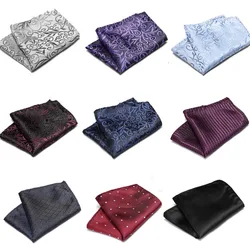 Pochette carrée en soie pour hommes 