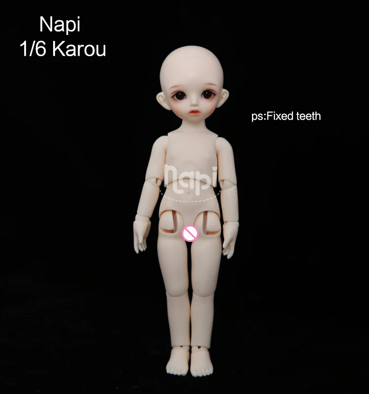 Napi с открытыми глазами Karou BJD SD кукла 1/6 YoSD модель тела для маленьких девочек и мальчиков полимерная игрушка Высокое качество Модный магазин Luodoll фиксированные зубы