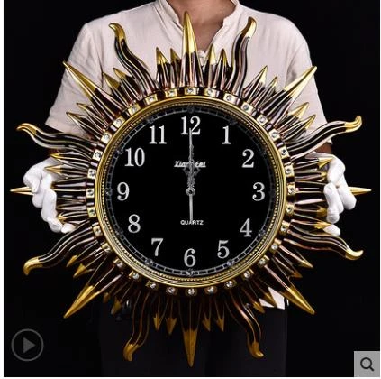 Schone Sonne Wanduhr Wohnzimmer Kreative Dekoration Hause Uhr Mode Wanduhr Kunst Wall Clocks Aliexpress