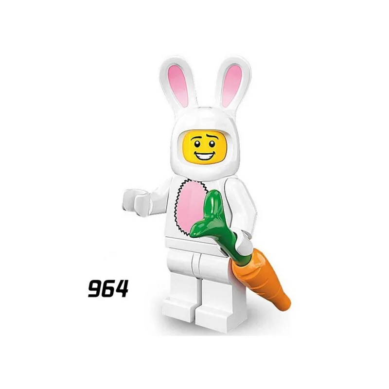 

Single Sale Super Heroes Star Wars 964 Mr Rabbit guy Mini Building Blocks Figure Bricks Toys kids gift Compatible Legoed Ninjaed