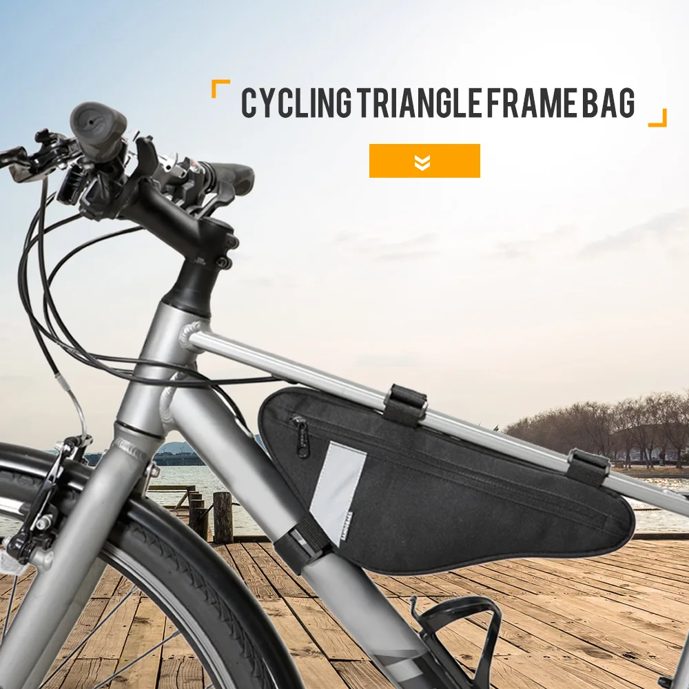 SAHOO велосипедная сумка, топ для сиденья, сумка-труба, велосипедная треугольная оправа, сумка для езды на велосипеде на улице, треугольная