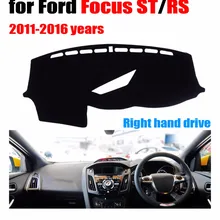 Чехлы для приборной панели автомобиля RKAC коврик для Ford Focus ST/RS 2011- правым приборным ковриком Накладка авто аксессуары для приборной панели