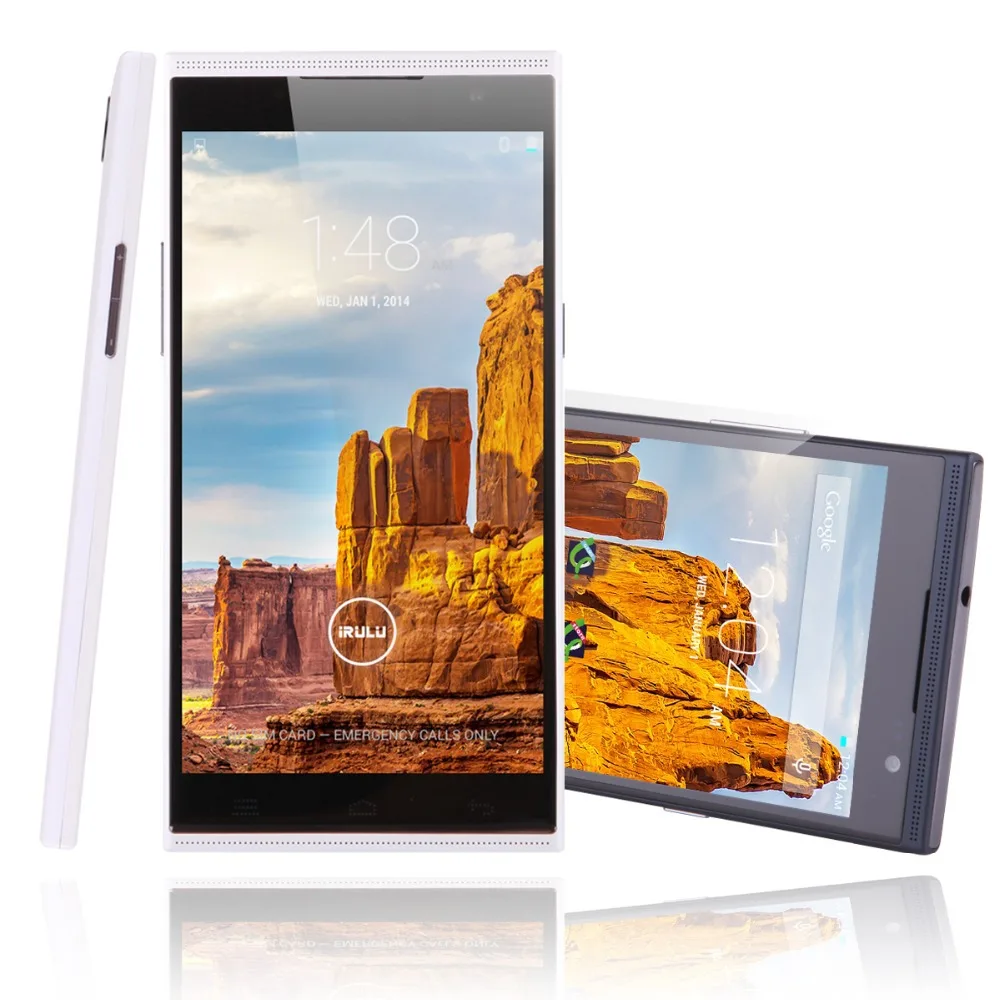 IRULU V1 Разблокировать Мобильный смартфон 5.5 &quotQHD IPS MTK6582 Quad Core 1 ГБ/8 ГБ Ячейки Android 4.4.