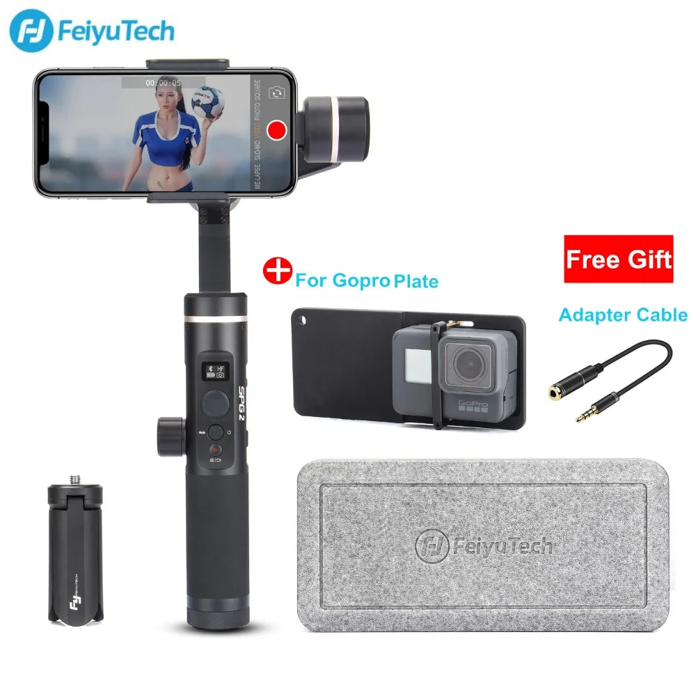 

FeiyuTech Feiyu SPG 2 3 Axis Handheld Stabilizer Phone Gimbal Splash-Proof for iPhone Samsung Galaxy Xiaomi Gopro Smartphones