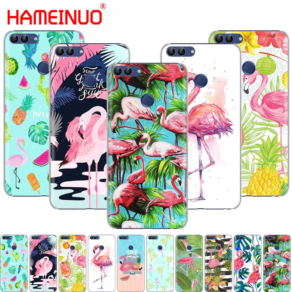 HAMEINUO летние Фламинго любовь чехол для сотового телефона huawei Honor Y5 7C Y625 Y635 Y6 Y7 Y9 2017