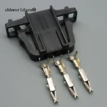 shhworldsea 1sets 3 Pin 1.5MM 3B0972703 3B0 972 703 Auto Horn Socket Automotive Wire Connector pluh For VW Skoda Superb