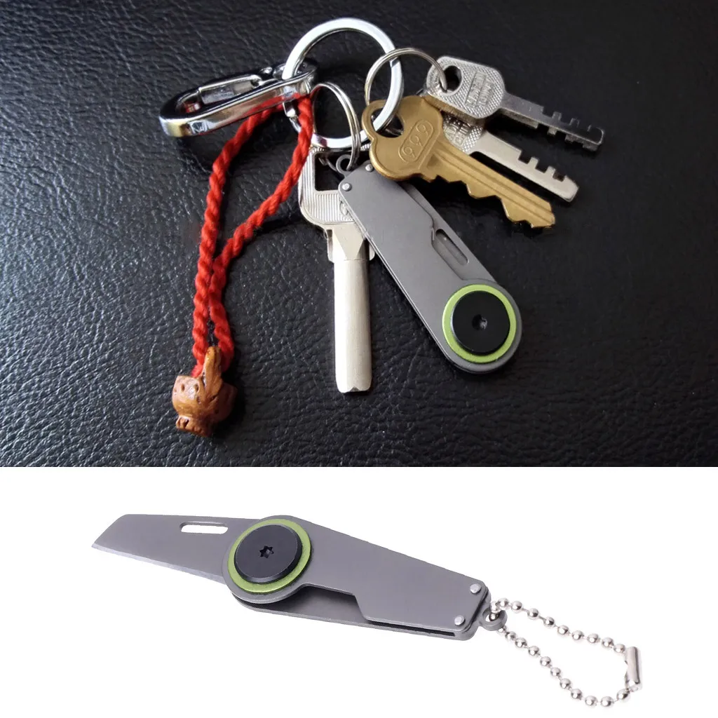 

Tactical Mini Pocket Folding Knife Survival Portable Camping EDC Key Chain Tool