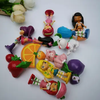 

120pcs 3-5cm Straw berry Rush action figure doll PVC Shortcake Orange Blossom Lemon Meringue kids collection gift all 12kinds