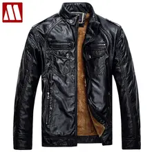 Мужские кожаные куртки и пальто из искусственной кожи Jaqueta Couro Masculina, Мужская зимняя кожаная куртка F049