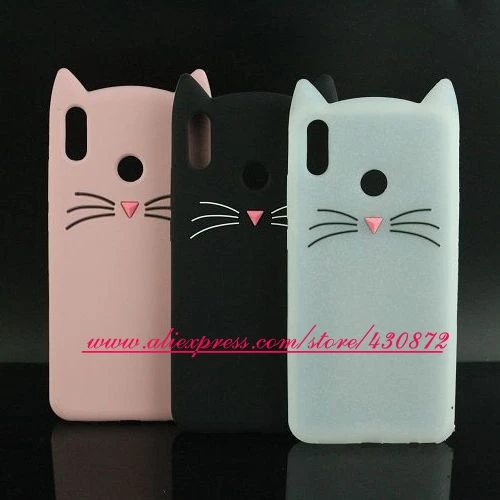 

For Xiaomi Redmi Note 6 Pro 3D Silicon Lovely Cat Soft Cartoon Cell Phone Case Cover for Xiomi Redmi Note6 Rubber Style Cases