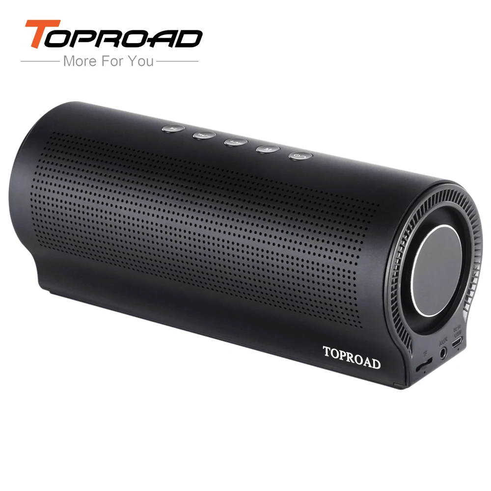 TOPROAD 18 Вт Портативный беспроводной Bluetooth динамик стерео бас Hifi колонки звуковая