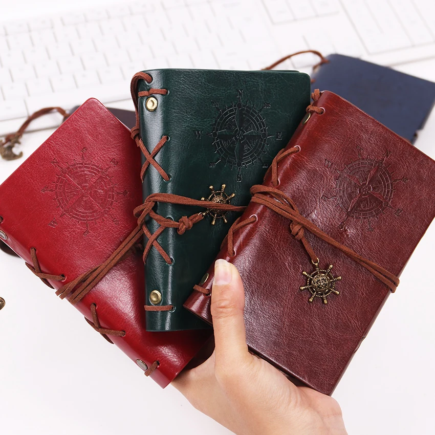 Classic Vintage Leather Kraft Paper Notebooks and Journals Copper Plated Sea Anchor Travel Sketchbook Pirate Diary Notebook Classic Vintage Leather Kraft Paper Notebooks and Journals Copper Plated Sea Anchor Travel Sketchbook Pirate Diary Notebook