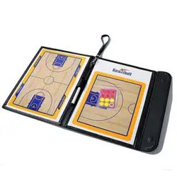 Баскетбол магнитная доска тактики складной стратегии Папки с зажимом с маркером bb55