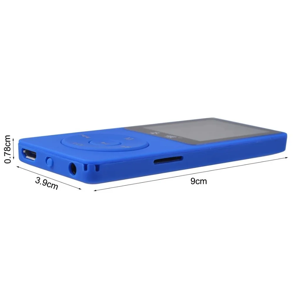 MP4 Player 1.8'' Screen 4GB FM Lossless Music Video E Reading With Speaker Blue | Электроника